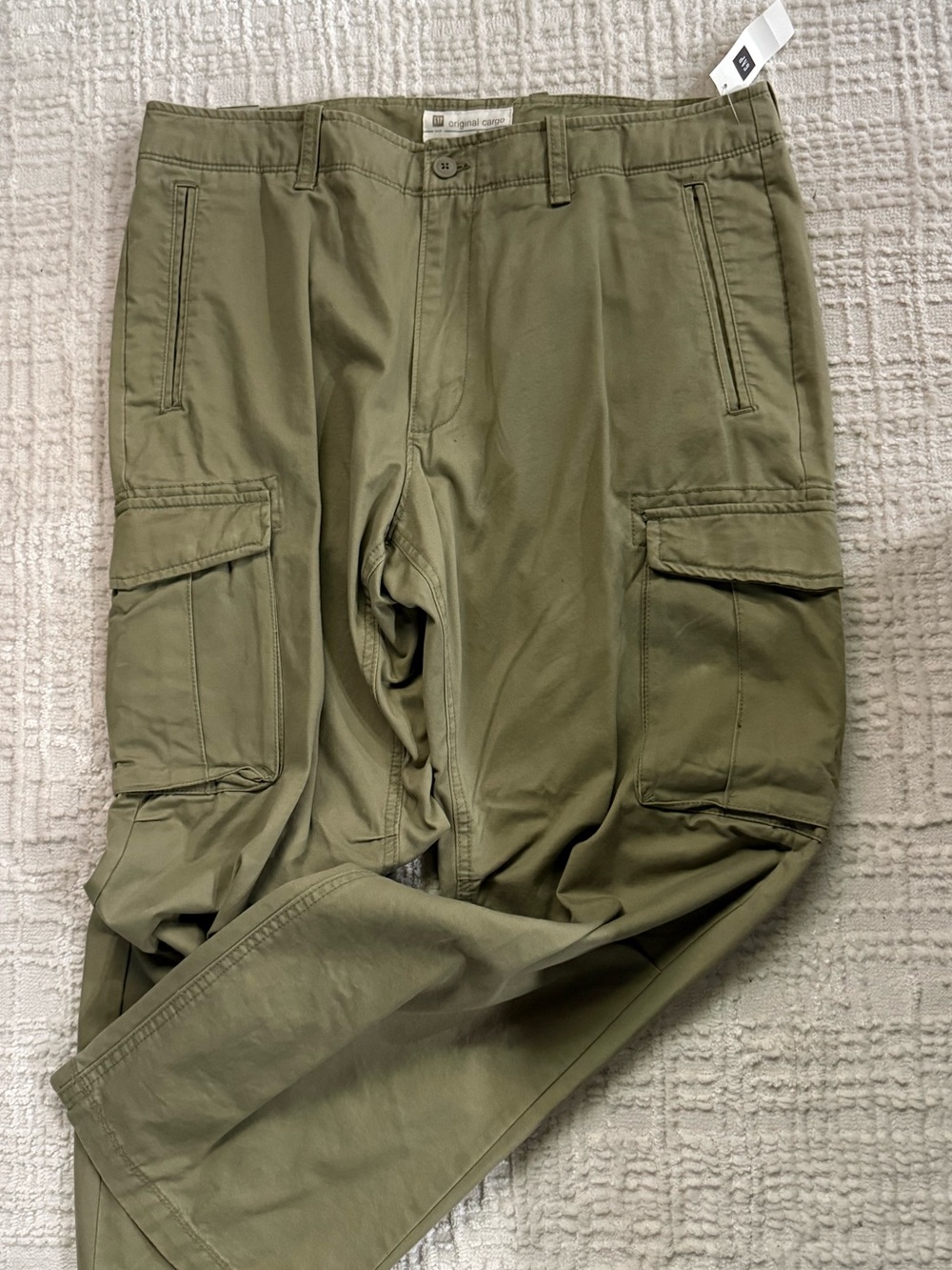 Men's Olive Cargo Pants - Unbranded